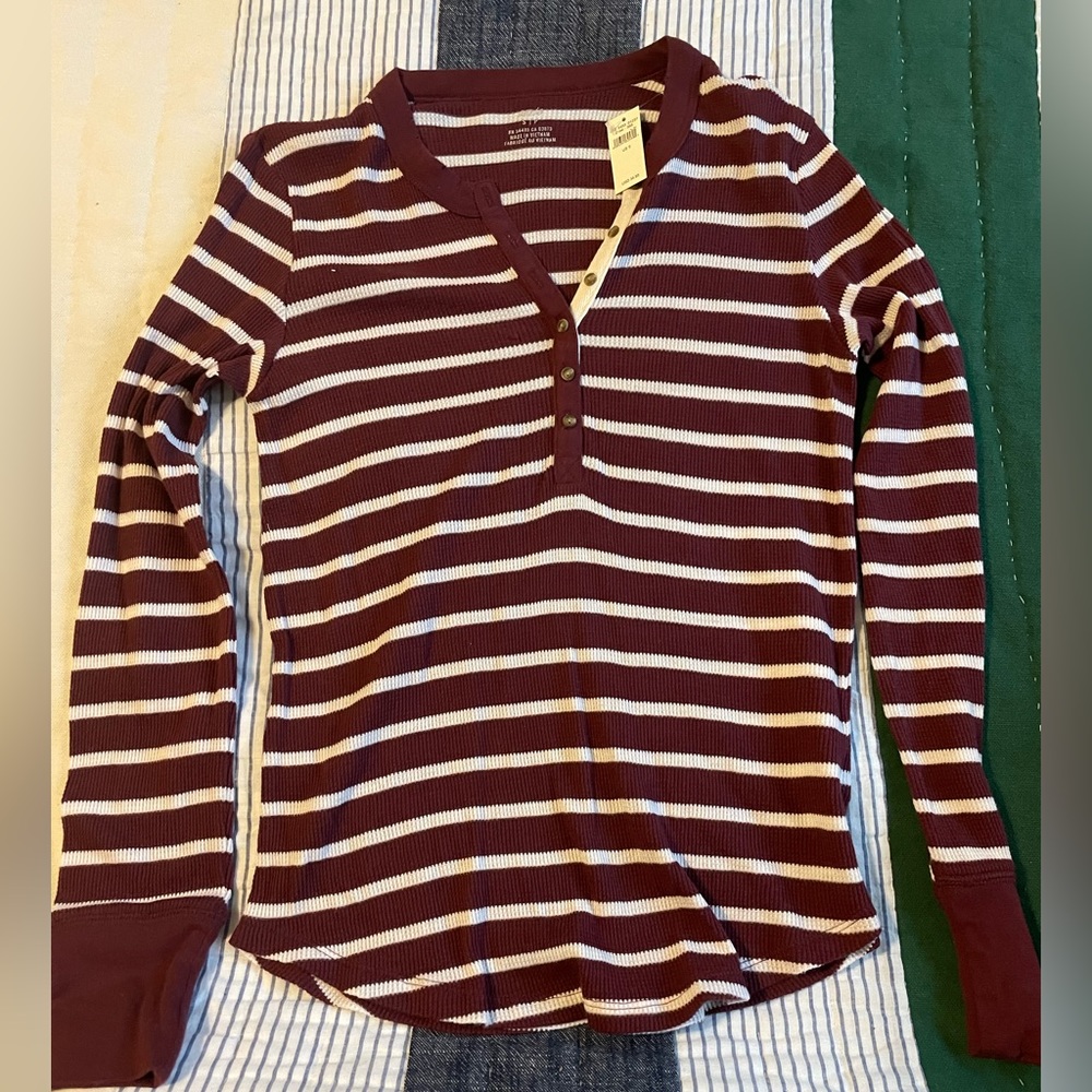 New with tag aerie brand flannel shirt